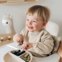 Funnies Mouwslab Uni Cream> Slabben