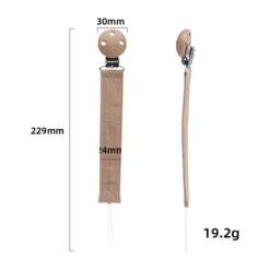 Funnies Speenkoord Met Clip - Caramel> Fopspeenhouders