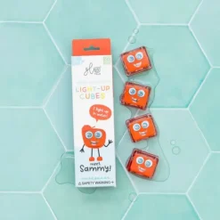 Glo Pals Cubes Light Up Sammy Red 4-Pack> Badspeelgoed
