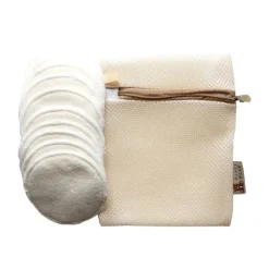 HappyBear Zoogcompressen Wasbaar (10 stuks) Inclusief Wasnet + Tasje> Borst Verzorging