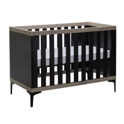 Interbaby Hanglegkast 2-Deurs Strips Zwart> Ladekasten|Wandrekken