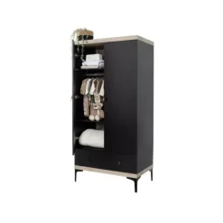 Interbaby Hanglegkast 2-Deurs Strips Zwart><noscript><img width=