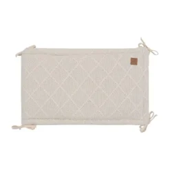 Jollein Check Knit Boxbumper - 180 x 30 cm - Oatmeal> Accessoires Boxen