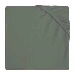Jollein Hoelaken Boxmatras Jersey Olive Green 75 x 95 cm><noscript><img width=