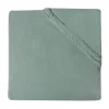 Jollein Juniorhoeslaken Jersey 70 x 140/150 cm Ash Green> Hoeslakens