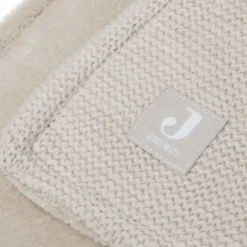 Jollein Ledikantdeken Basic Knit Biscuit/Fleece 100 x 150 cm><noscript><img width=