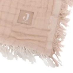 Jollein Ledikantdeken Fringe Moonstone / Ivory GOTS 120 x 120 cm><noscript><img width=