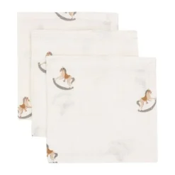 Jollein Nostalgic Ride Monddoekje - 3 Pack - 31 x 31 cm - Hydrofiel> Monddoekjes / Spuugdoekjes