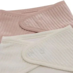 Jollein Slab Bandana - 2 Pack - Velvet Rib - Sea Green / Ivory><noscript><img width=