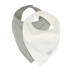 Jollein Slab Bandana Hydrofiel - Olive Green/Oatmeal - 2 Stuks> Slabben