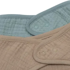 Jollein Slab Bandana Hydrofiel - Sea Green / Biscuit - 2 Stuks><noscript><img width=