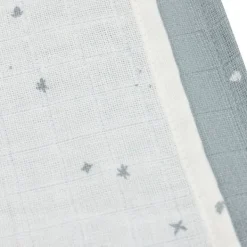 Jollein Twinkling Monddoekje - 3 Pack - 31 x 31 cm - Hydrofiel - Sea Green> Monddoekjes / Spuugdoekjes