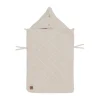 Jollein Voetenzak 3/5 Punts - Groep 0+ - Check Knit - Oatmeal> Accessoires Autostoel