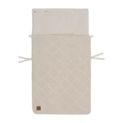 Jollein Voetenzak 3/5 Punts - Groep 0+ - Check Knit - Oatmeal><noscript><img width=