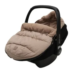 Jollein Voetenzak 3/5 Punts - Groep 0+ - Puffed - Biscuit> Accessoires Autostoel