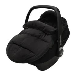 Jollein Voetenzak 3/5 Punts - Groep 0+ - Puffed - Zwart> Accessoires Autostoel