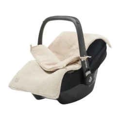 Jollein Voetenzak Autostoel Groep 0+ 3/5 Punts Basic Knit Nougat><noscript><img width=