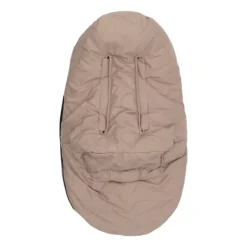 Jollein Voetenzak Groep 0+ 3/5 punts gordel - Embossed - Milky Coffee><noscript><img width=