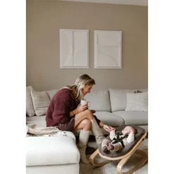 Kidsmill Up! Kinderstoel Incl. Houten Babyset - Oatmeal><noscript><img width=