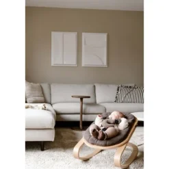 Kidsmill Up! Kinderstoel Incl. Kunststof Babyset Oatmeal - Beuken Zwart><noscript><img width=