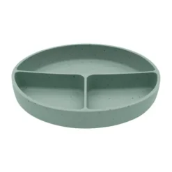 Kikkaboo Bord Met Vakken - Platina Siliconen - Zand> Bordjes