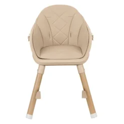 Kikkaboo Kinderstoel 2 in 1 Woody Beige> Houten Kinderstoelen