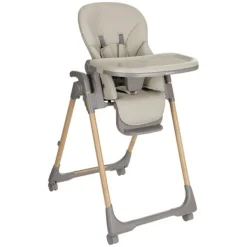 Kikkaboo Kinderstoel Olive Beige> Kunststof Kinderstoelen