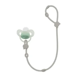 Kikkaboo Speenkoord - Platina Siliconen - Zand> Fopspeenhouders