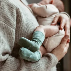 Kipkep Blijf-Sokjes - Prematuur - Pale Green><noscript><img width=