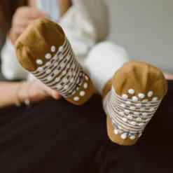 KipKep Blijf-Sokjes Antislip Dusty Clay 12-18mnd 12-18 maanden><noscript><img width=