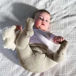 Kipkep Stay-On-Tights - 6-12 Mnd - Cookie (Sand)><noscript><img width=