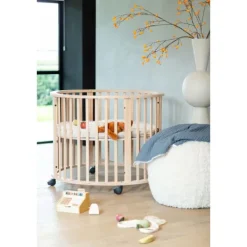 Koeka Amsterdam Wafel Wiegdeken - Maat 100 x 75 - Cotton Fleece - Bluestone><noscript><img width=