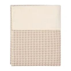 Koeka Ledikantdeken - Cotton Fleece Wafel Amsterdam – Crumble> Ledikantdekens
