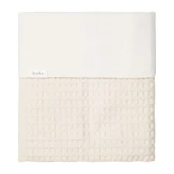 Koeka Ledikantdeken Cotton Fleece Wafel Amsterdam Sand> Ledikantdekens