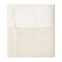 Koeka Ledikantdeken Cotton Fleece Wafel Amsterdam Sand> Ledikantdekens
