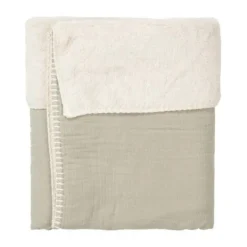 Koeka Ledikantdeken Teddy Faro Sage 100 x 150 cm> Ledikantdekens