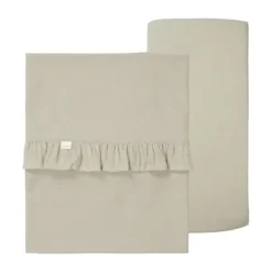 Koeka Ledikantdeken Teddy Faro Sage 100 x 150 cm><noscript><img width=