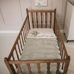 Koeka Ledikantdeken Teddy Faro Sage 100 x 150 cm><noscript><img width=