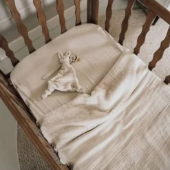 Koeka Ledikantdeken Teddy Faro Sage 100 x 150 cm><noscript><img width=