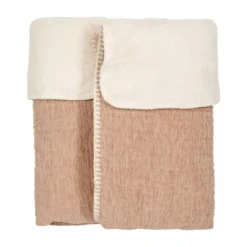 Koeka Ledikantdeken Teddy Rivoli Warm White 100 x 150 cm><noscript><img width=