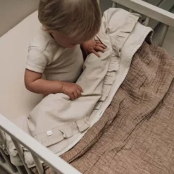 Koeka Ledikantdeken Teddy Rivoli Warm White 100 x 150 cm><noscript><img width=