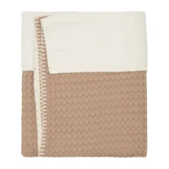 Koeka Wiegdeken Cotton Fleece Wafel Amsterdam Sand><noscript><img width=