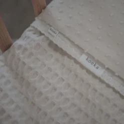 Koeka Wiegdeken Cotton Fleece Wafel Amsterdam Sand><noscript><img width=