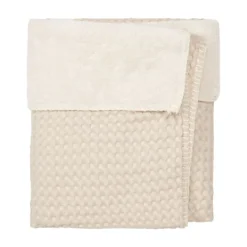 Koeka Wiegdeken Wafel/Teddy Oslo Sand/Pebble> Wiegdekens