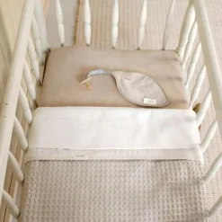 Koeka Wiegdeken Wafel/Teddy Oslo Sand/Pebble> Wiegdekens