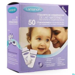 Lansinoh Bewaarzakjes Borstvoeding (50 stuks)> Melk Bewaarzakjes