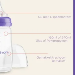 Lansinoh Fles Met Natural Wave Speen 160 ml><noscript><img width=