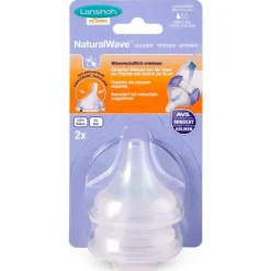 Lansinoh Flesspeen Natural Slow (2 stuks)><noscript><img width=