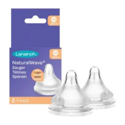 Lansinoh Speen Natural Wave Flow XS 0mnd+ 2-Pack> Flesspenen