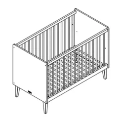 Ledikant 60-120 Indy White/Naturel><noscript><img width=